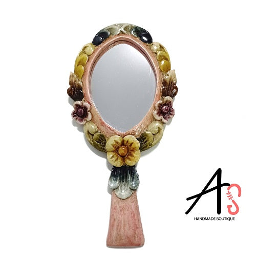 Cyber-Peru-Regalos-Espejo-de-mano-artesanal-de-madera-muru-Ashandmade-Grande-Rosado-Vintage-01