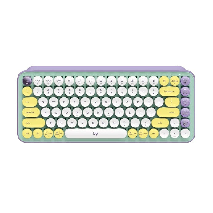 Cyber-Peru-Regalos-Teclado-para-Laptop-Inalambrico-Logitech-Pop-Wireless-Day-Dream-Frontal