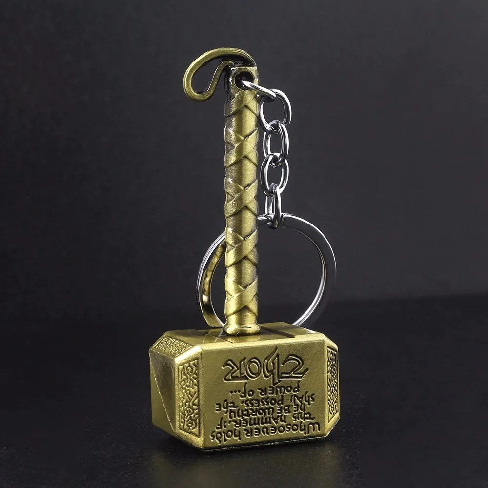 Llavero-Destapador-de-botellas-martillo-dorado-mjolnir