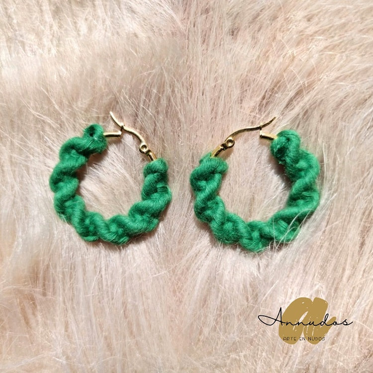 Aretes de Macramé