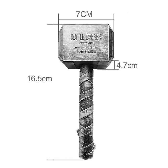 Cyber-Peru-Regalos-Accesorios-para-Hombre-Destapador-de-Botellas-Marvel-Martillo-de-Thor-Mjolnir-medidas