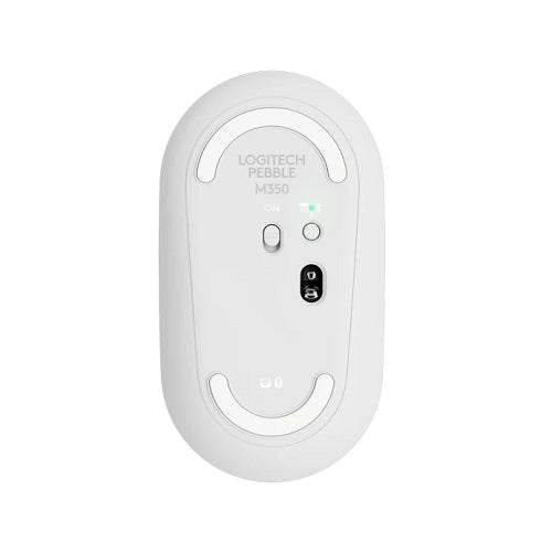     Cyber-Peru-Regalos-Mouse-Inalambrico-Logitech-Pebble-M350-Wireless-Blanco-Base