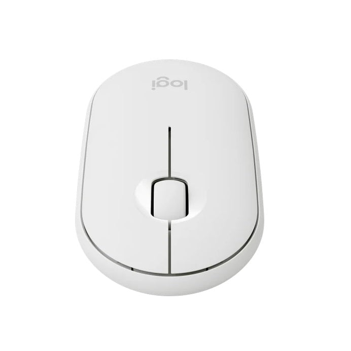 Cyber-Peru-Regalos-Mouse-Inalambrico-Logitech-Pebble-M350-Wireless-Blanco-Frontal