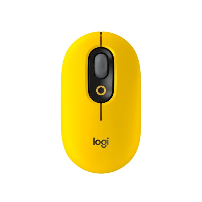     Cyber-Peru-Regalos-Mouse-Inalambrico-Logitech-Pop-Series-Emojis-Bluetooth-Amarillo-Negro-Blast-Frontal