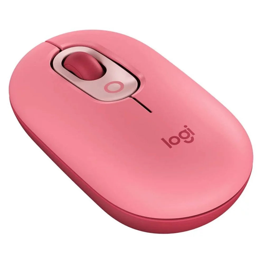 Mouse Wireless LOGITECH Pop Mouse Series Emojis Bluetooth Rosado