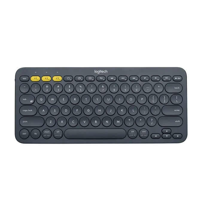 Cyber-Peru-Regalos-Teclado-Bluetooth-Logitech-K380-Wireless-Gris-Grey-Frontal