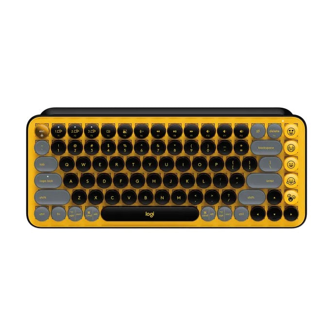 Cyber-Peru-Regalos-Teclado-para-Laptop-Inalambrico-Logitech-Pop-Wireless-Blast-Amarillo-Negro-Frontal