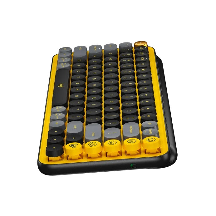 Cyber-Peru-Regalos-Teclado-para-Laptop-Inalambrico-Logitech-Pop-Wireless-Blast-Amarillo-Negro-Mecanico