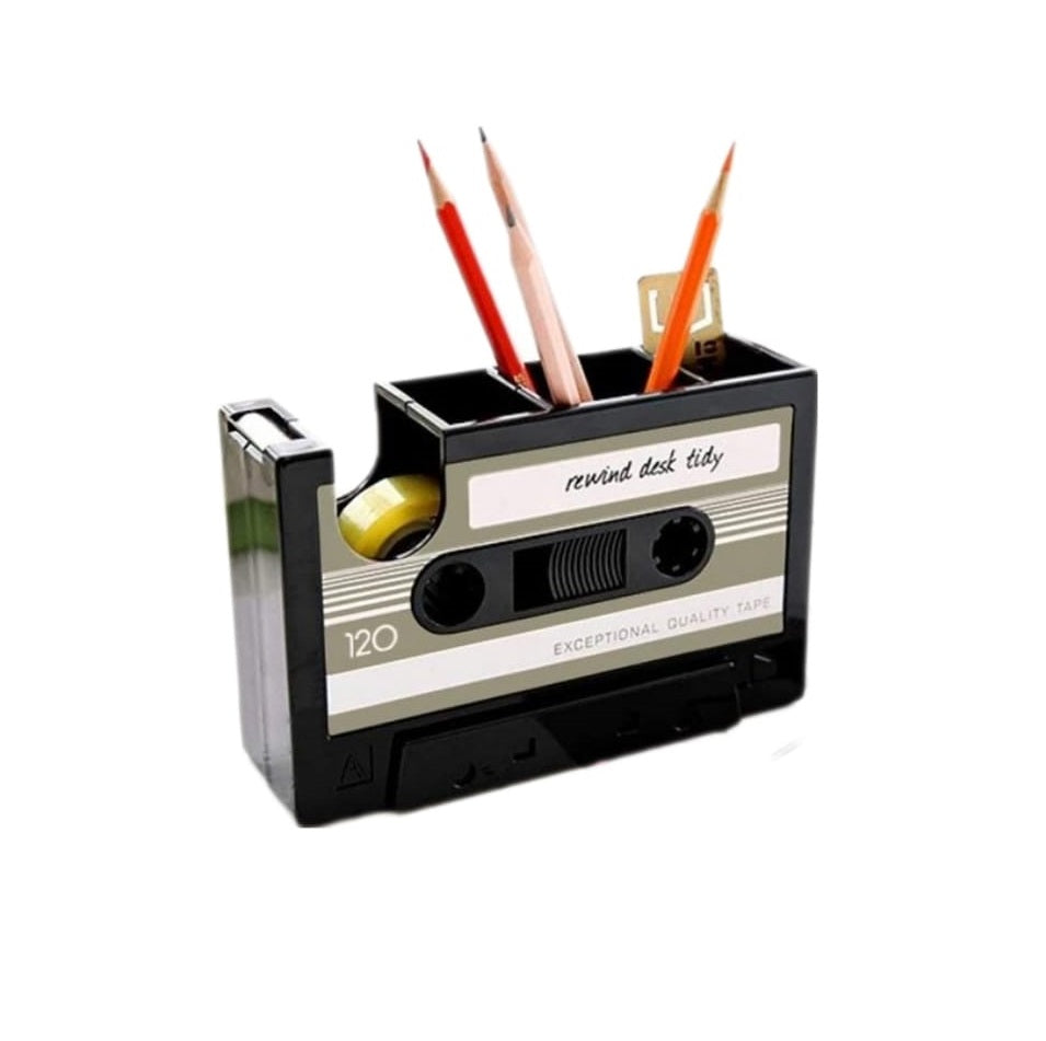 Cyber-Regalos-Porta-Lapiceros-Cassette-Plomo