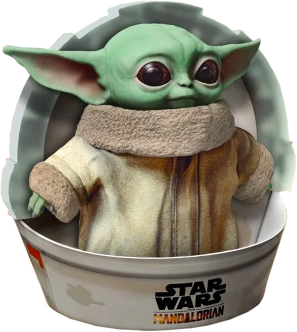 Peluche-Grogu-Baby-Yoda-Mattel-en-cuna